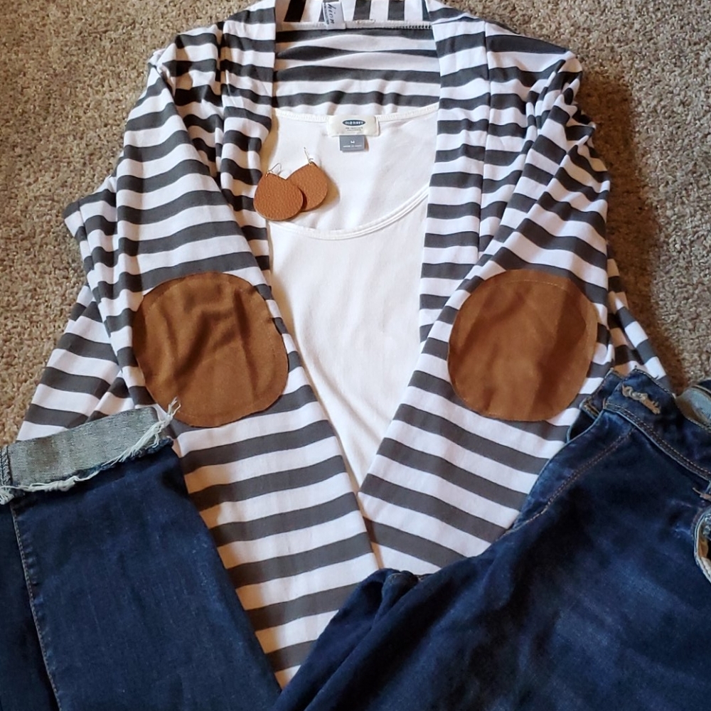 Striped cardigan